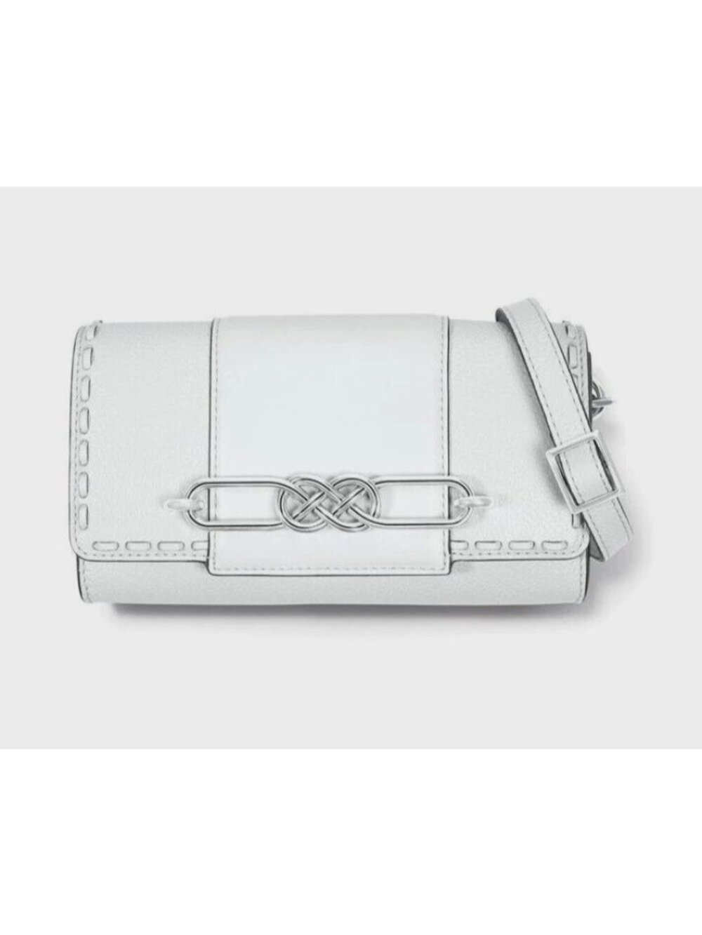 Brighton Interlok ALLIE OFF WHITE Leather Mini Bag Handbag MSRP $335 NWT